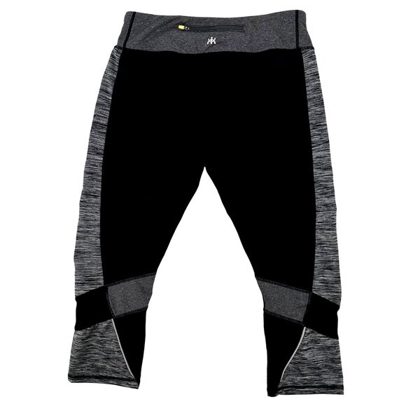 Kyodan Womens Black & Gray Colorblock Athletic Leggings G/L Nylon/Spandex Stretc - Picture 2 of 7